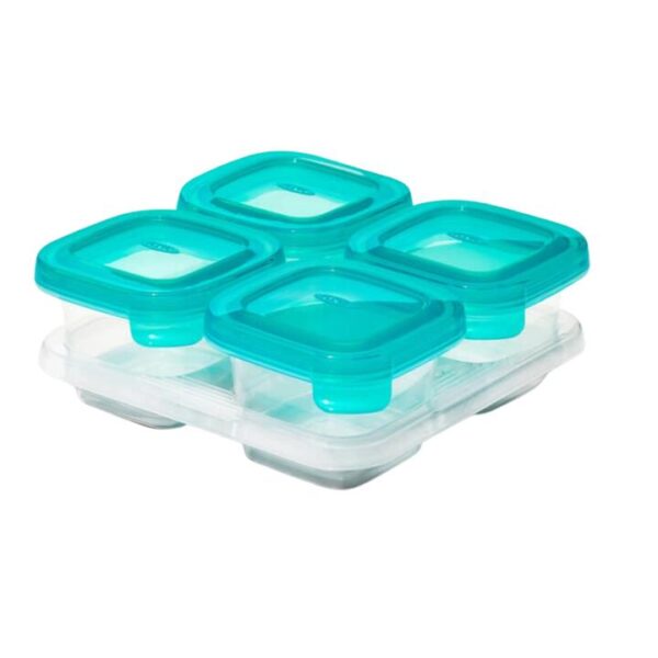 OXO Tot Silicone Baby Blocks™ - Teal 4x4oz