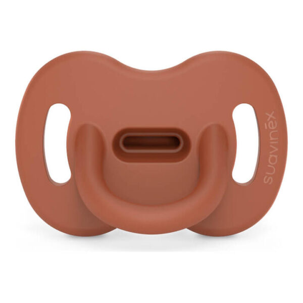 Suavinex Colour Essence SX Pro Silicone Soother 6-18 Months - Brick Red