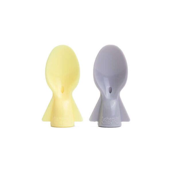 Cherub Baby Silicone Food Pouch Soft Spouts - Rose & Sand