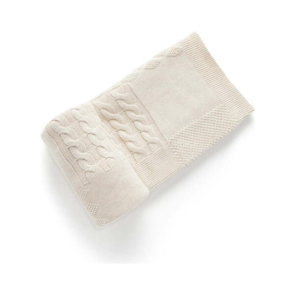 Purebaby Textured Patchwork Blanket - Wheat Melange