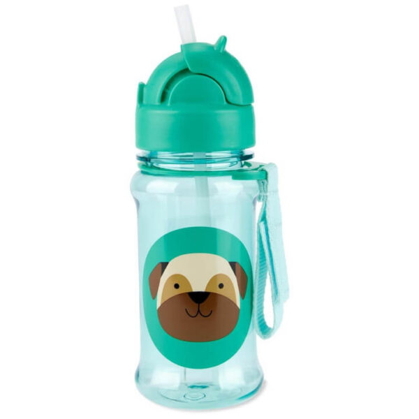 Skip Hop Zoo Tritan Renew Straw Bottle - Pug