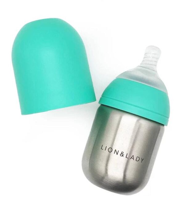 Lion & Lady Baby Bottle - Mint
