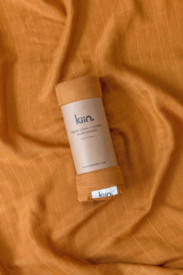 KIIN BABY Organic Swaddle - Caramel